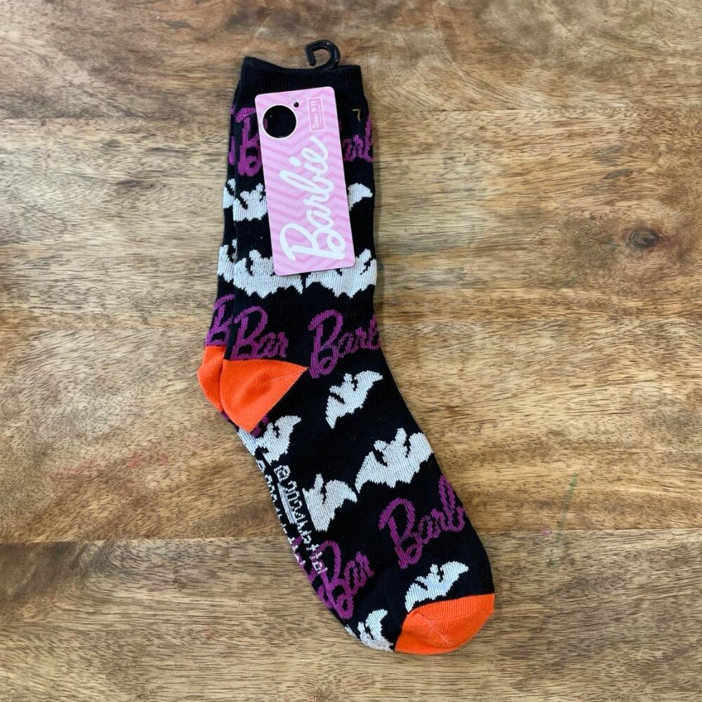 5/$20 NEW 9-11 Women's Barbie Halloween Socks